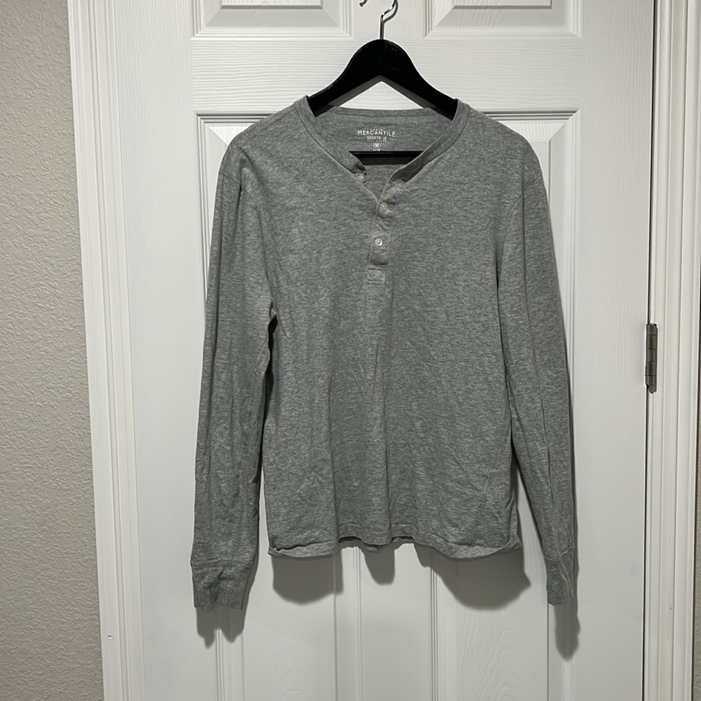 J Crew Mercantile Long Sleeve Henley M